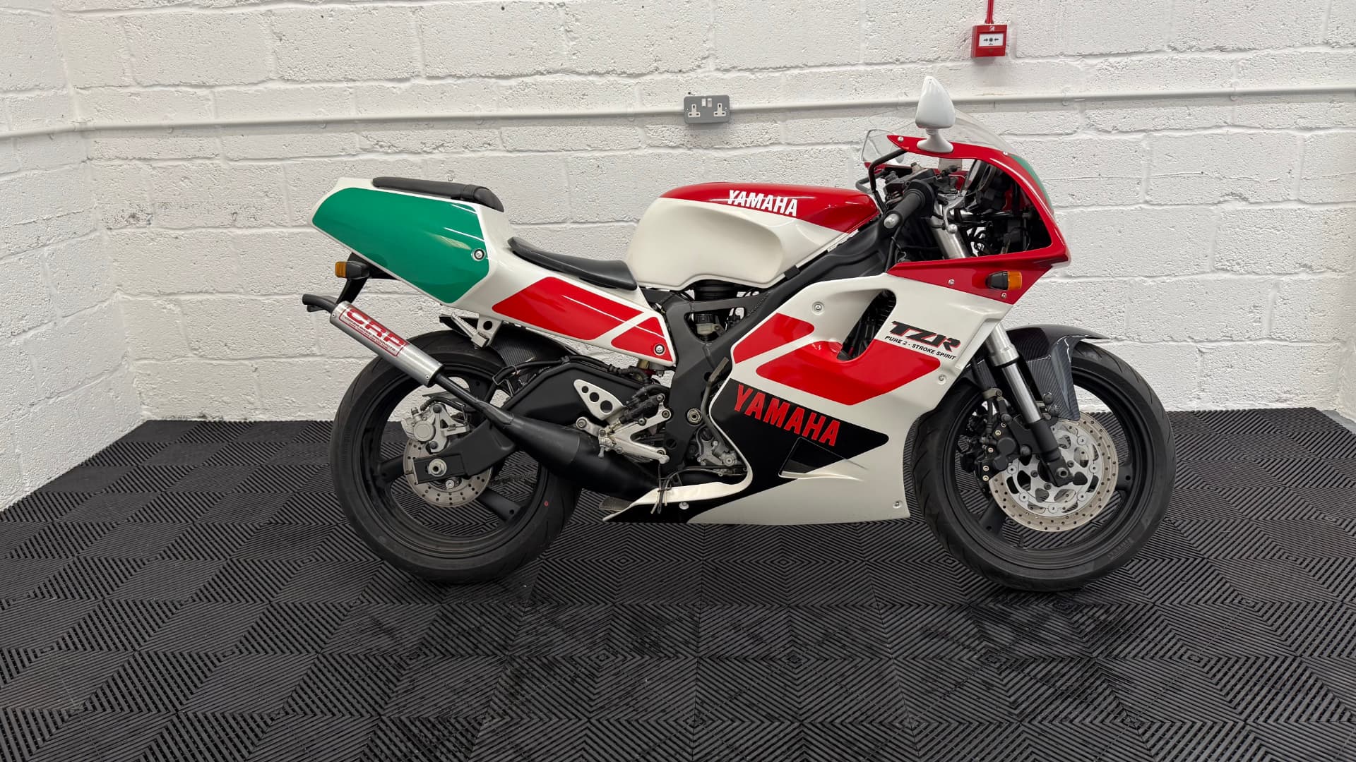 Restored Yamaha TZR motorcycle